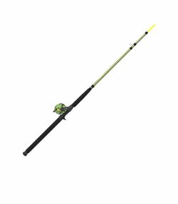 Zebco Big Cat Conventional Reel and Fishing Rod Combo, 8-Foot 2-Piece Fishing Pole, Right-Hand Retrieve, Pre-Spooled with 30-Pound Hi-Vis Line, All-Br