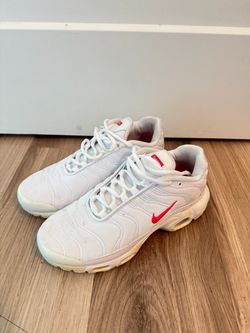 Supreme x Nike Air Max Plus White/Red - Men's US 7 | EU 40