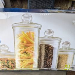 Anchor Hocking Glass Canisters 