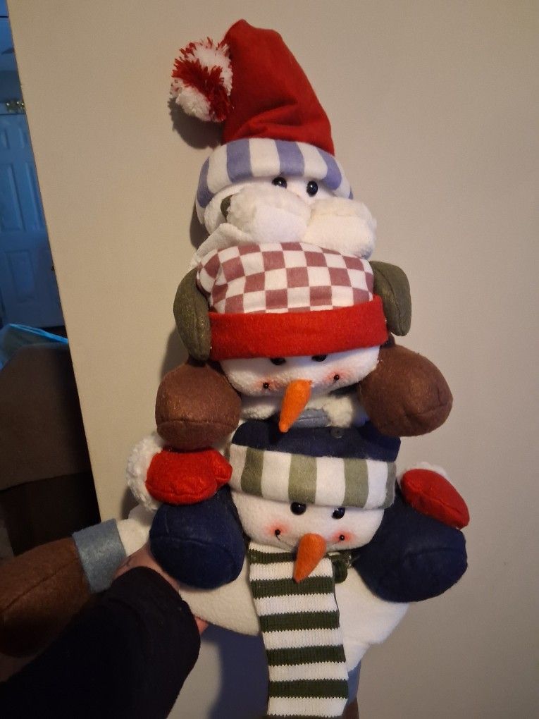 CHRISTMAS STACKED SNOWMEN