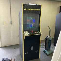 Full Size Upright Arcade Machine With 60 Games And Trackball Controller 
