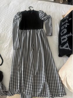 Black and white dress