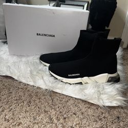 Balenciaga Black Knit Sneakers