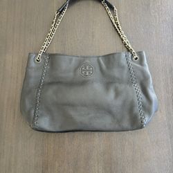 Tory Burch Chain Satchel Leather Tote  Bag 