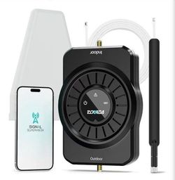 Cell Phone Booster for All U.S Carriers, Boosts 5G 4G LTE 3G, Cell Phone Signal Booster for Home and Office, 72dB High Gain Antennas, Verizon, AT&T, T