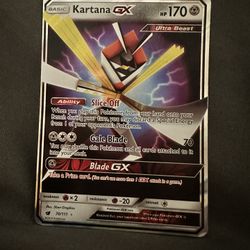 Pokemon Kartana GX card