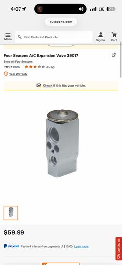 Expansion valve 39017