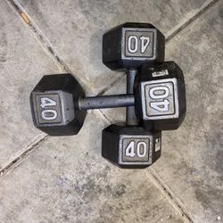 40 Pound Dumbbells 