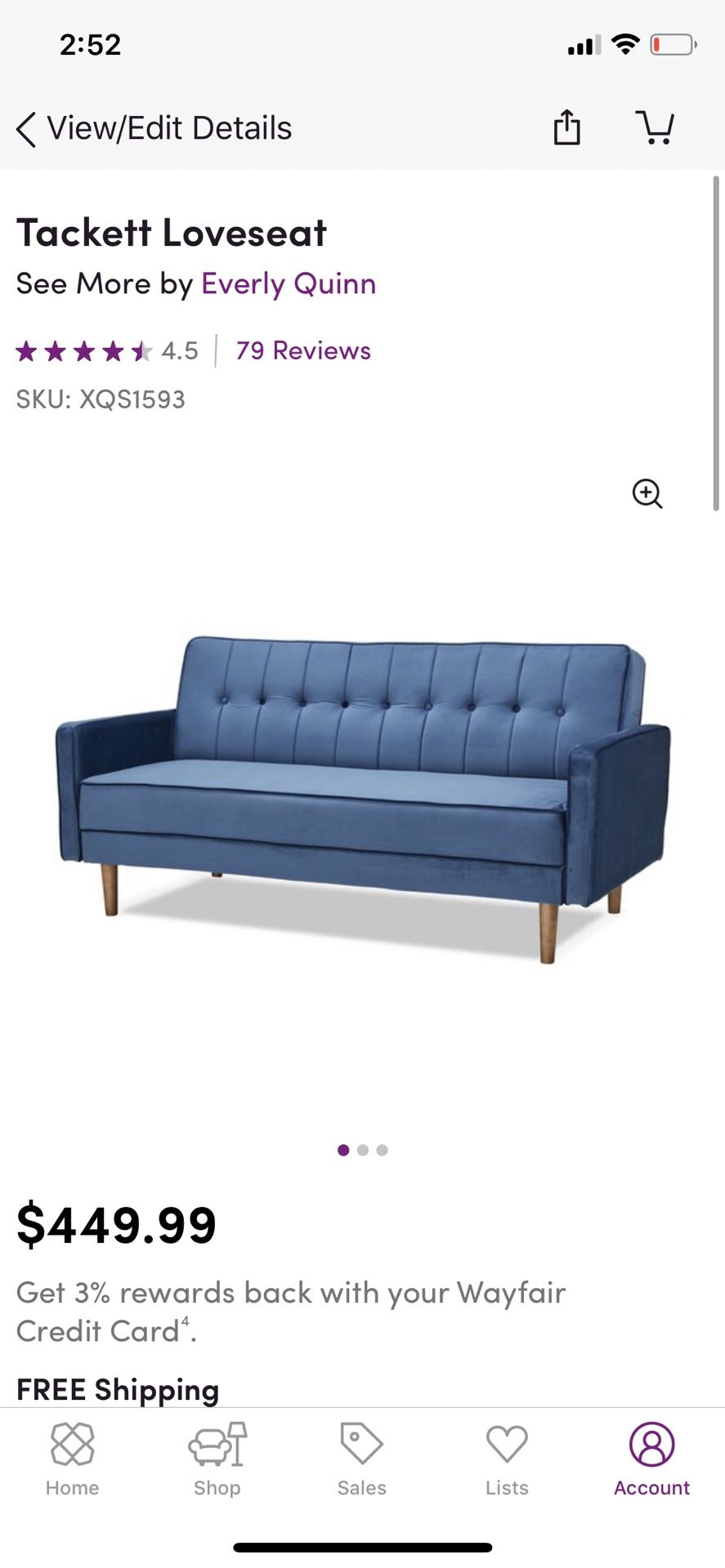 Futon bed couch