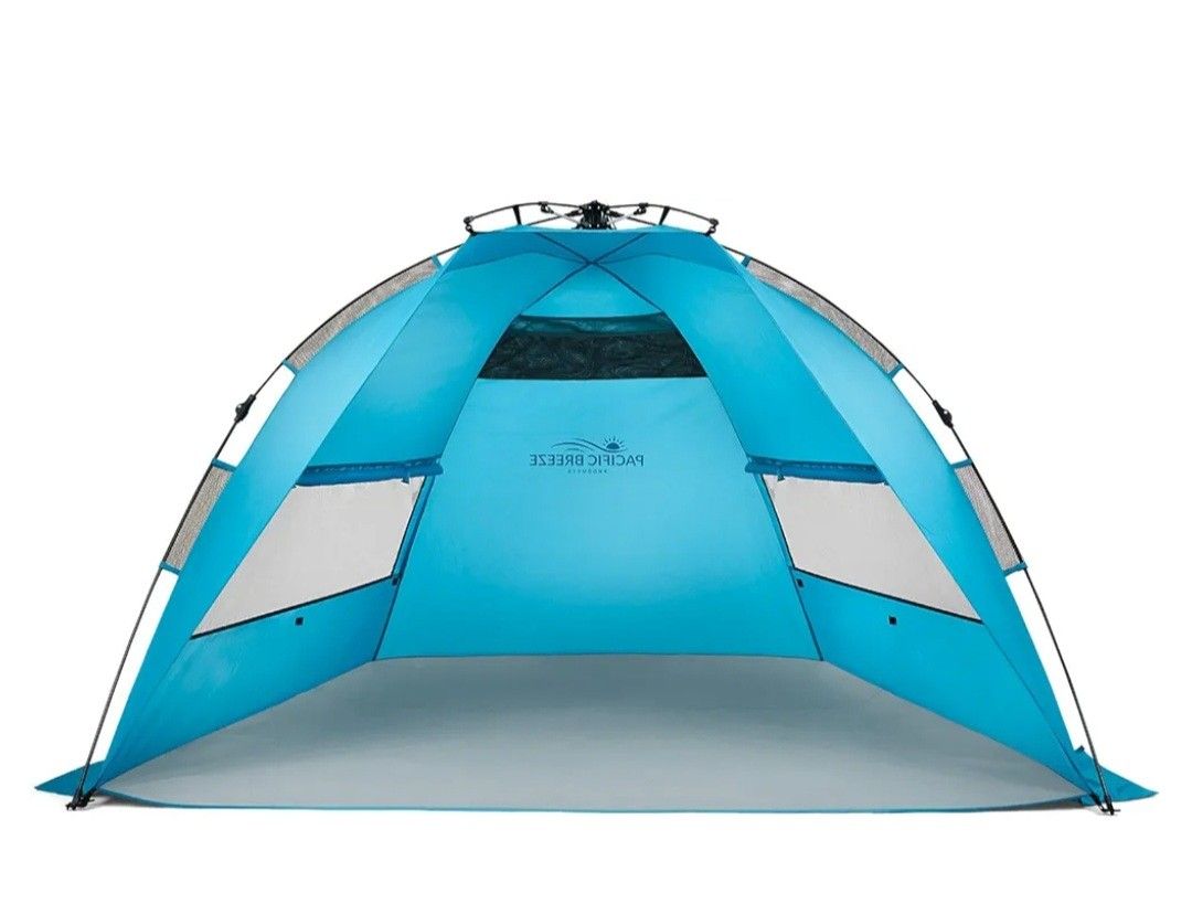 New-Pacific Breeze Easy Setup Beach Tent