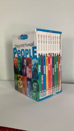 10 book set with poster - sealed and new  - inspirational people