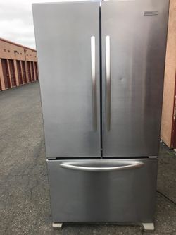 Refrigerator brand Kicheaid measures 36 wide and 70 high 3 months warranty delivery and installation