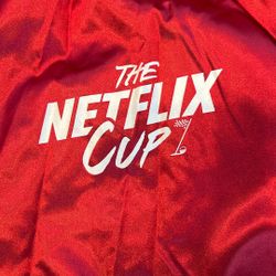 Netflix Cup Red Bomber Jacket