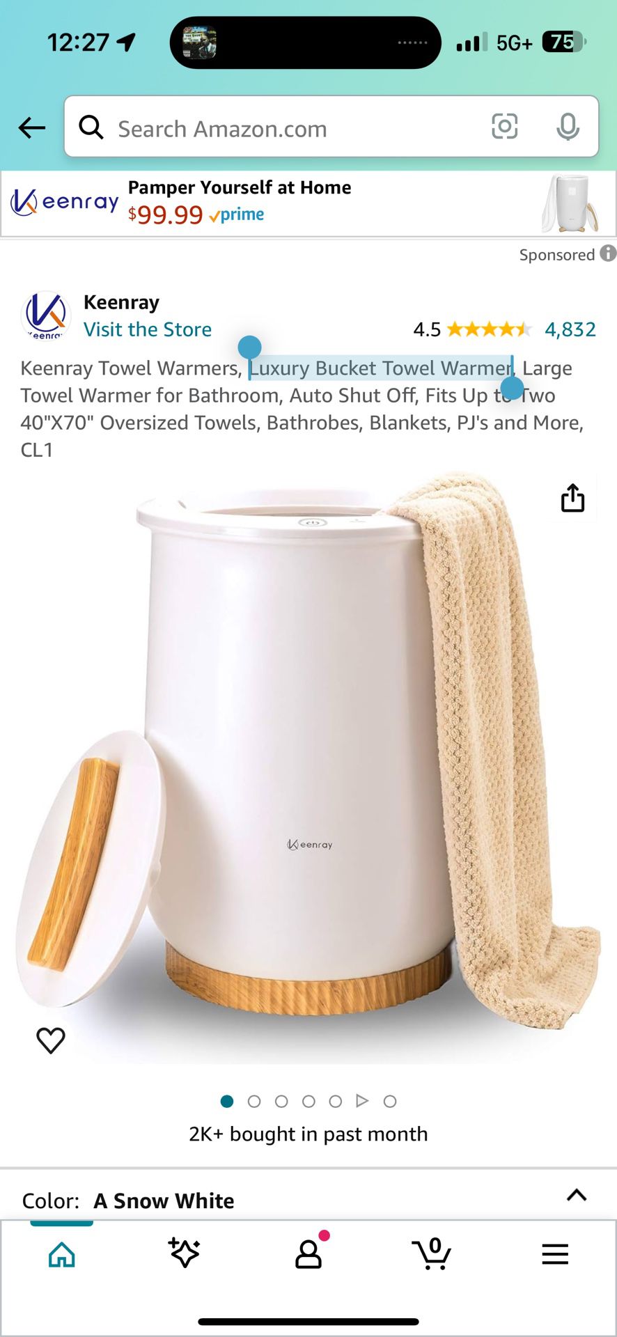 Luxury Bucket Towel Warmer