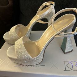 Betsy Johnson - Crystal Embellished Wedding Heels