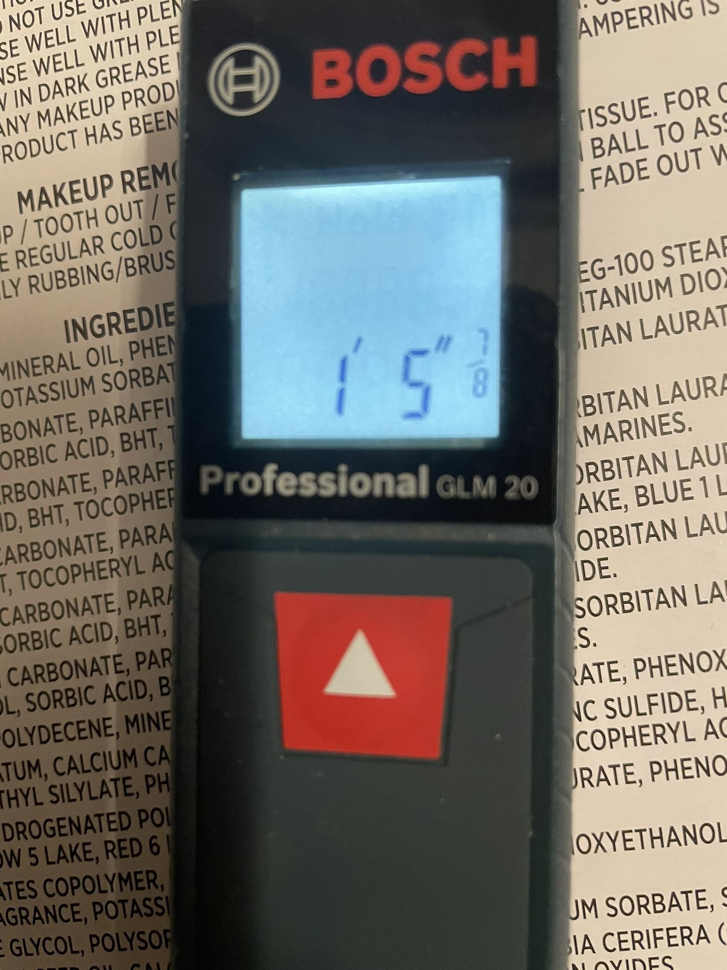 Bosch electric tape measure