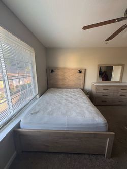 Light brown bedroom set