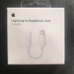 Original Apple Lightning to Headphone Jack Adapter