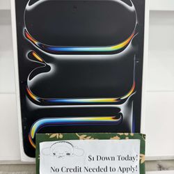 Apple IPad Pro 11 Inch Oled M4 Tablet New - Pay $1 To Take It Home Today and pay the rest later.
