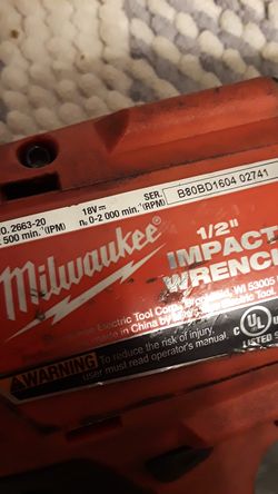 Impact wrench 1/2