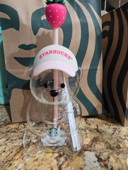 Strawberry Starbuck Bearista mug