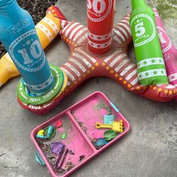 Ring Toss And Plastic Box