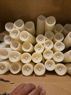 Flameless LED Pillar Candles Bulk Lot