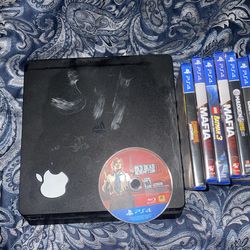 Working ps4, games and power cable. No Controllers