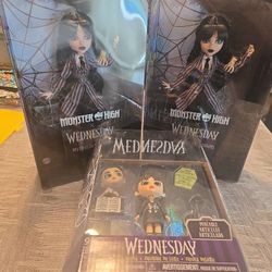 3 Wednesday Doll Group Listing: Save Over $50!