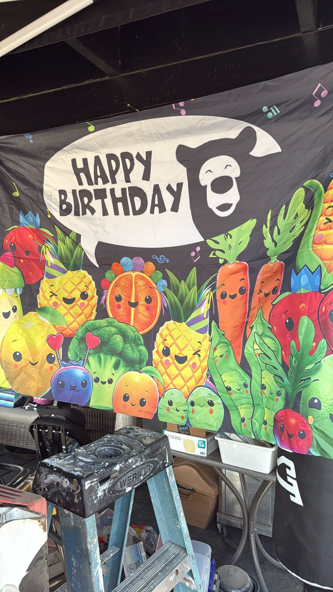 Hey Bear Birthday Banner 