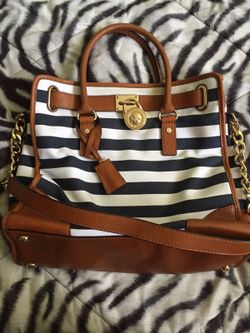 Michael kors Hamilton blue and white stripe