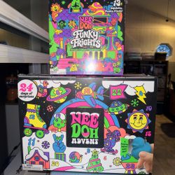 Nee Doh Advent Calendar and Funky Frights Squishy O-Woom Countdown