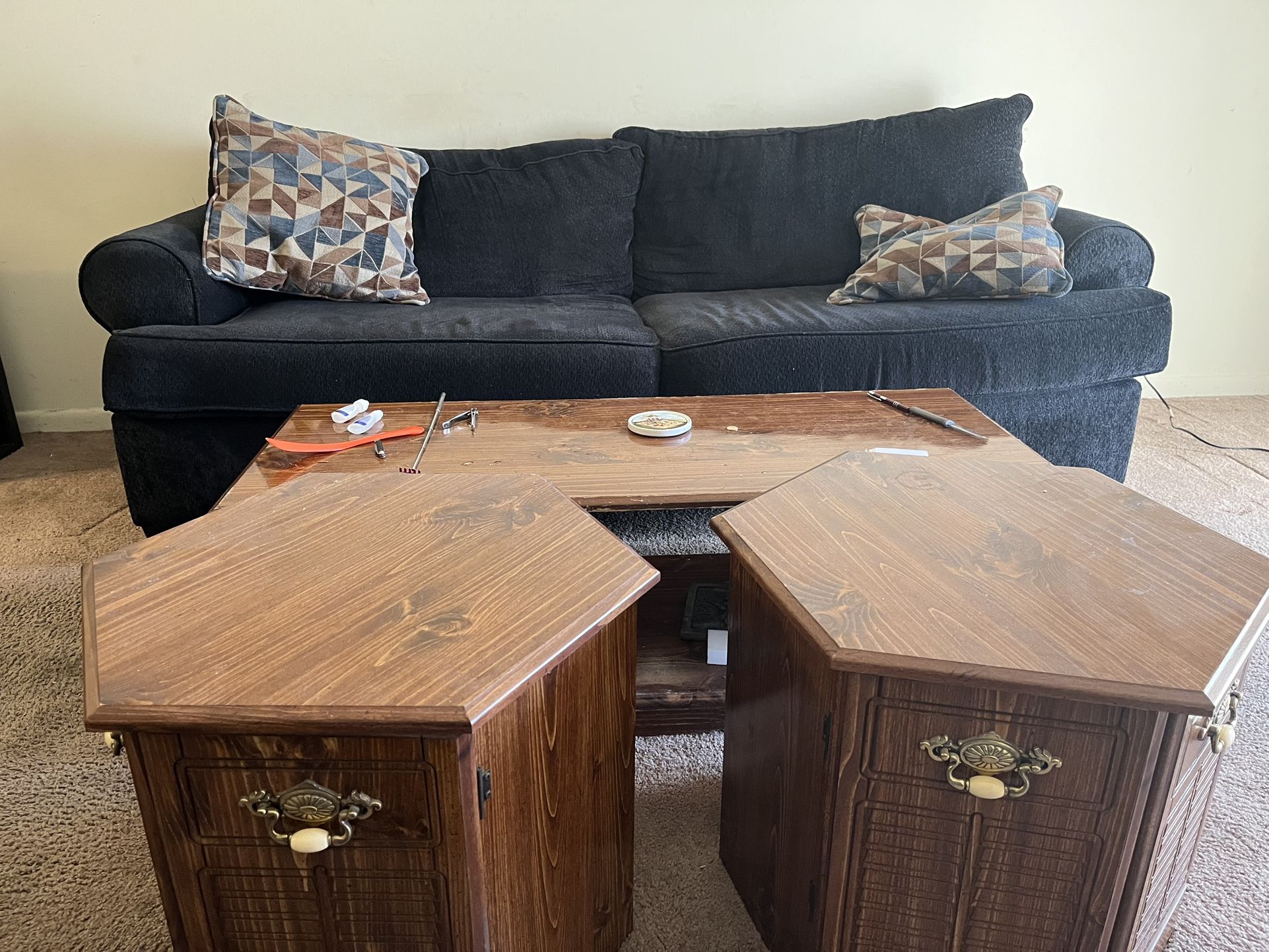 Couch, Coffee Table And Two End Table