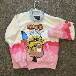 🧥 Narutosd x Lil Uzi Vert multi-color Jacket Red, Blue and Pink. Anime Style