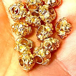 Lot Of Gold Tone Spacer Beads