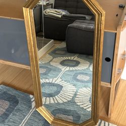 Antique Gold Framed Mirror, solid wood