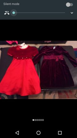 Girls winter dresses.
