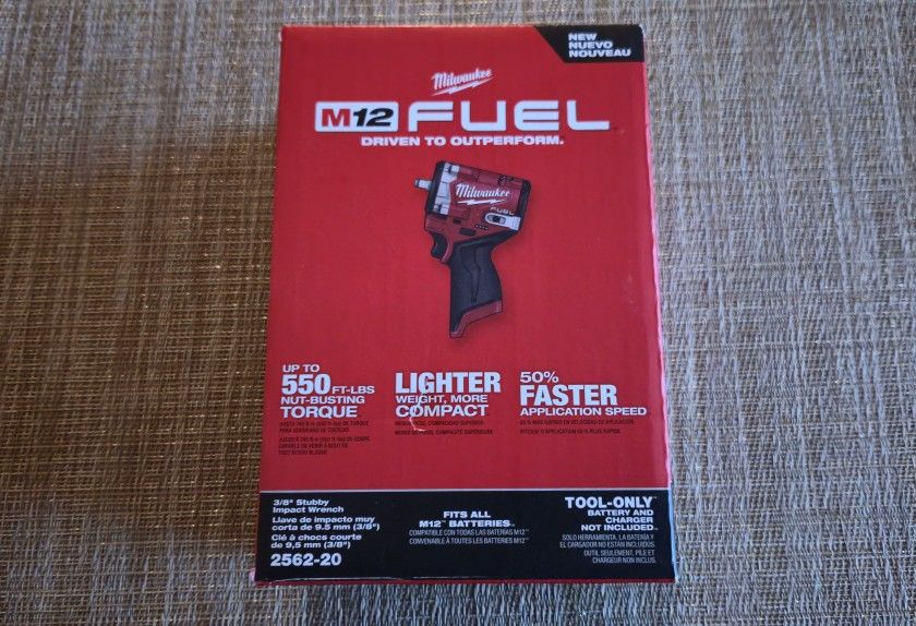 M12 Fuel 3/8 Inch Stubby Impact Wrench 