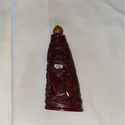 Carved Horn Snuff Bottle