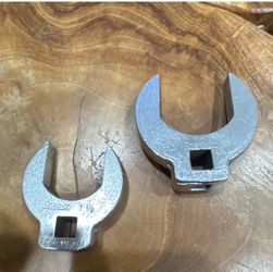 Snap-on FC36 1-1/8” & 1-3/8” 3/8” Drive SAE Crowfoot Wrench Lot USA