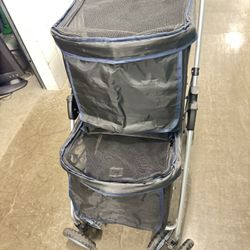 Double Bed Stroller For Puppy