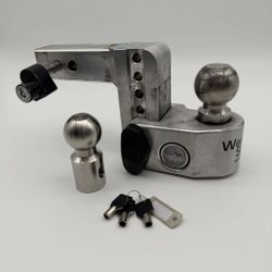 Weigh Safe Aluminum Adjustable Trailer Drop Hitch 4”