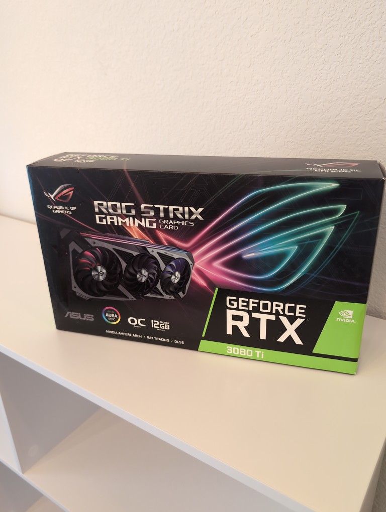 ROG Strix OC RTX 3080 TI Slightly Used, With Box