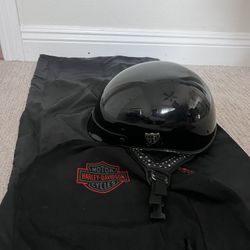 Harley Davidson Motorcycle Helmet With Studs. 