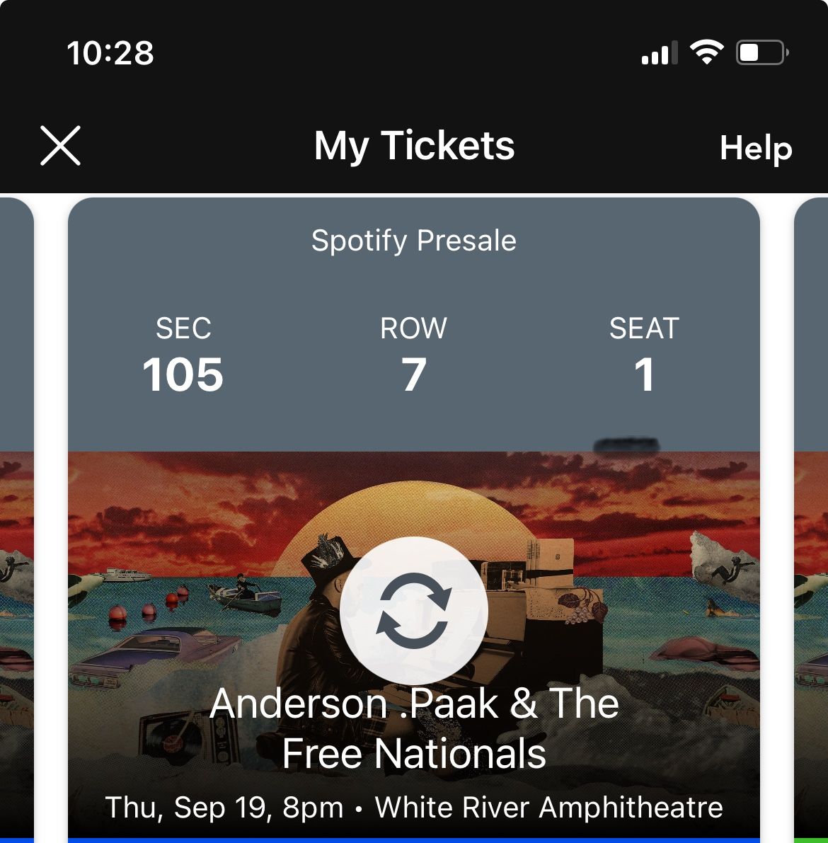 Single ticket to Anderson .Paak