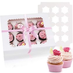 4 cupcake/dessert boxes