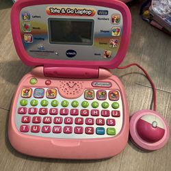 Vtech Tote & Go Learning Laptop / For Toddler Girls - Used Good 