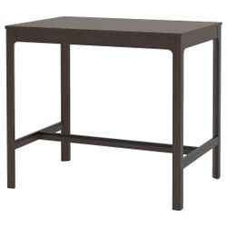 EKEDALEN Bar table, dark brown