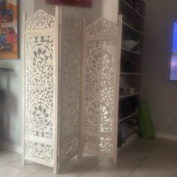 Decorative Wood Floor Screen Divider