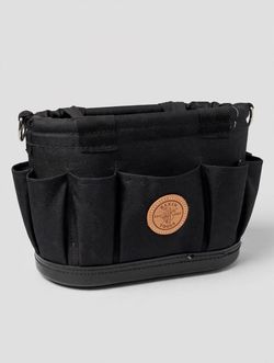 Klein Tools Canvas Tool Tote — Leather Base, Made in USA